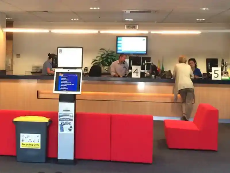 Customer service area at Coffs Harbour City Council featured in a Clean Air Company case study