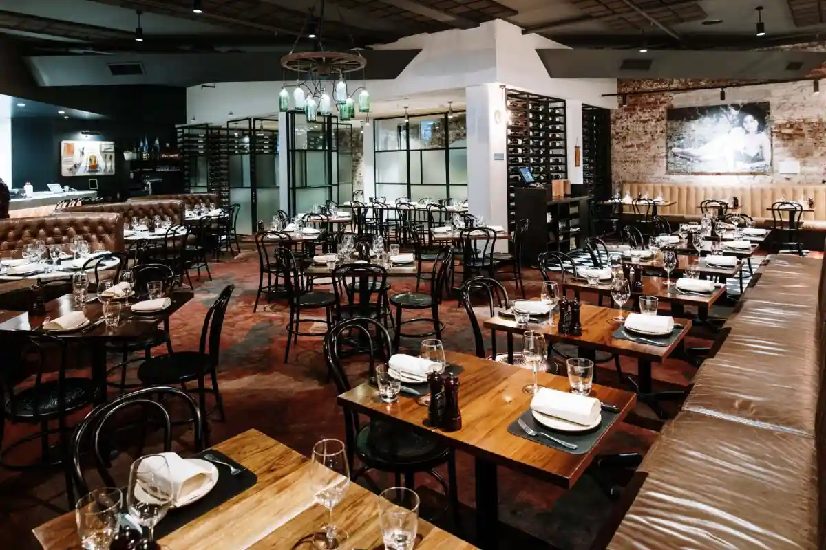 Interior of Palermo Restaurant in Melbourne featured in a Clean Air Company odour-control case study